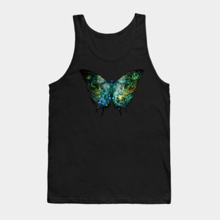 Butterflies, Celestial Garden Butterfly’s Soul in Green Tank Top